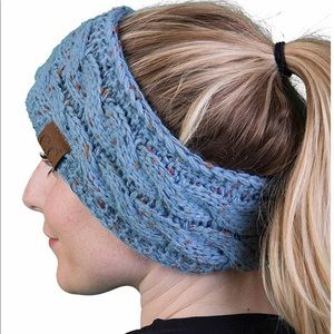 Knit Sherpa Lined Headband Ear Warmer